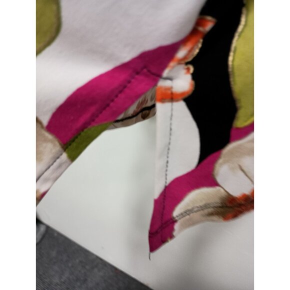 JM Collection Womens Wearable Art BOHO Tunic Top Size 1X Floral Embellished - Picture 6 of 8